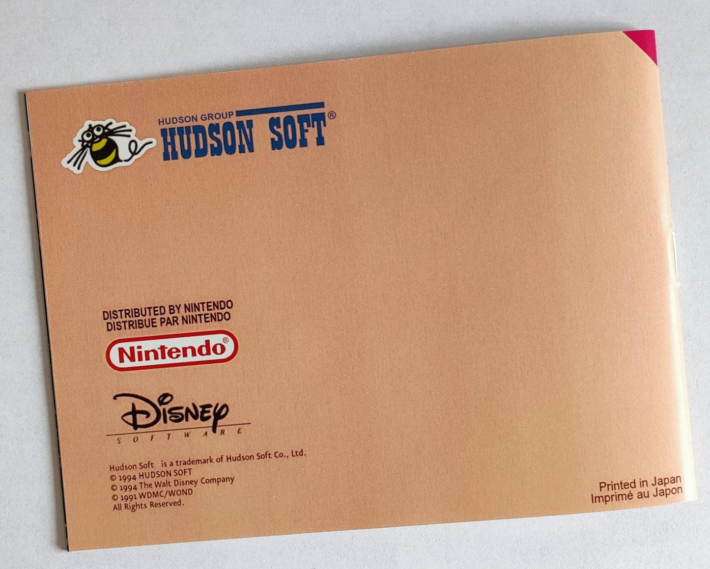 Notice La Belle et la Bête - NES - Français -