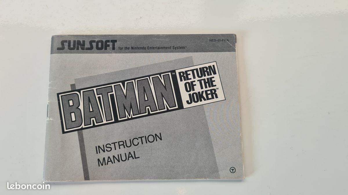 Notice Batman: Return of the Joker NES - Français -