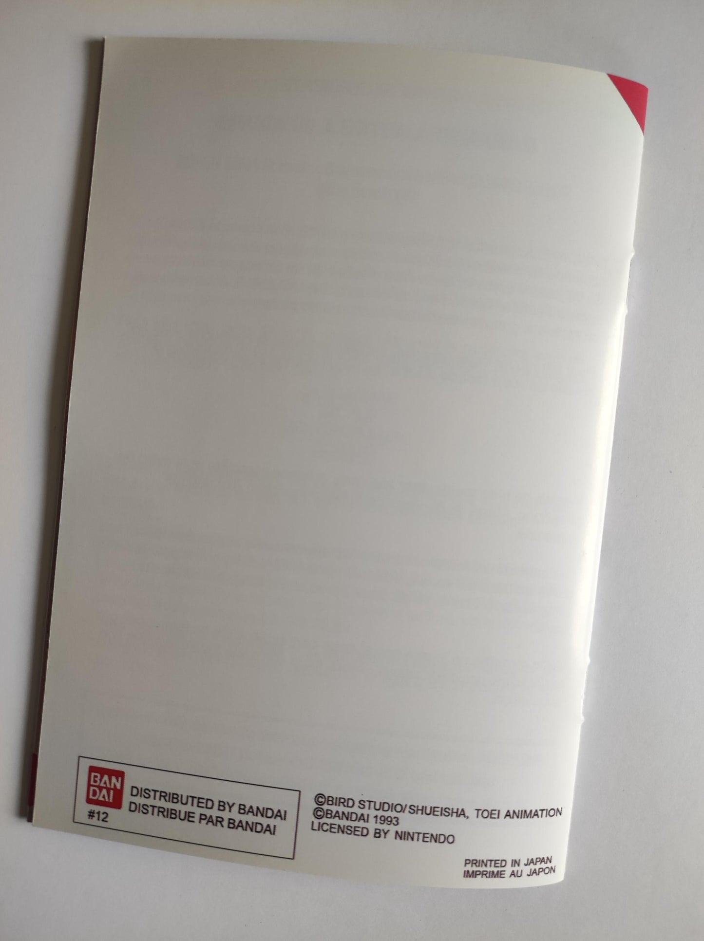 Notice Dragon Ball Z : Ultime Menace SNES - Français -