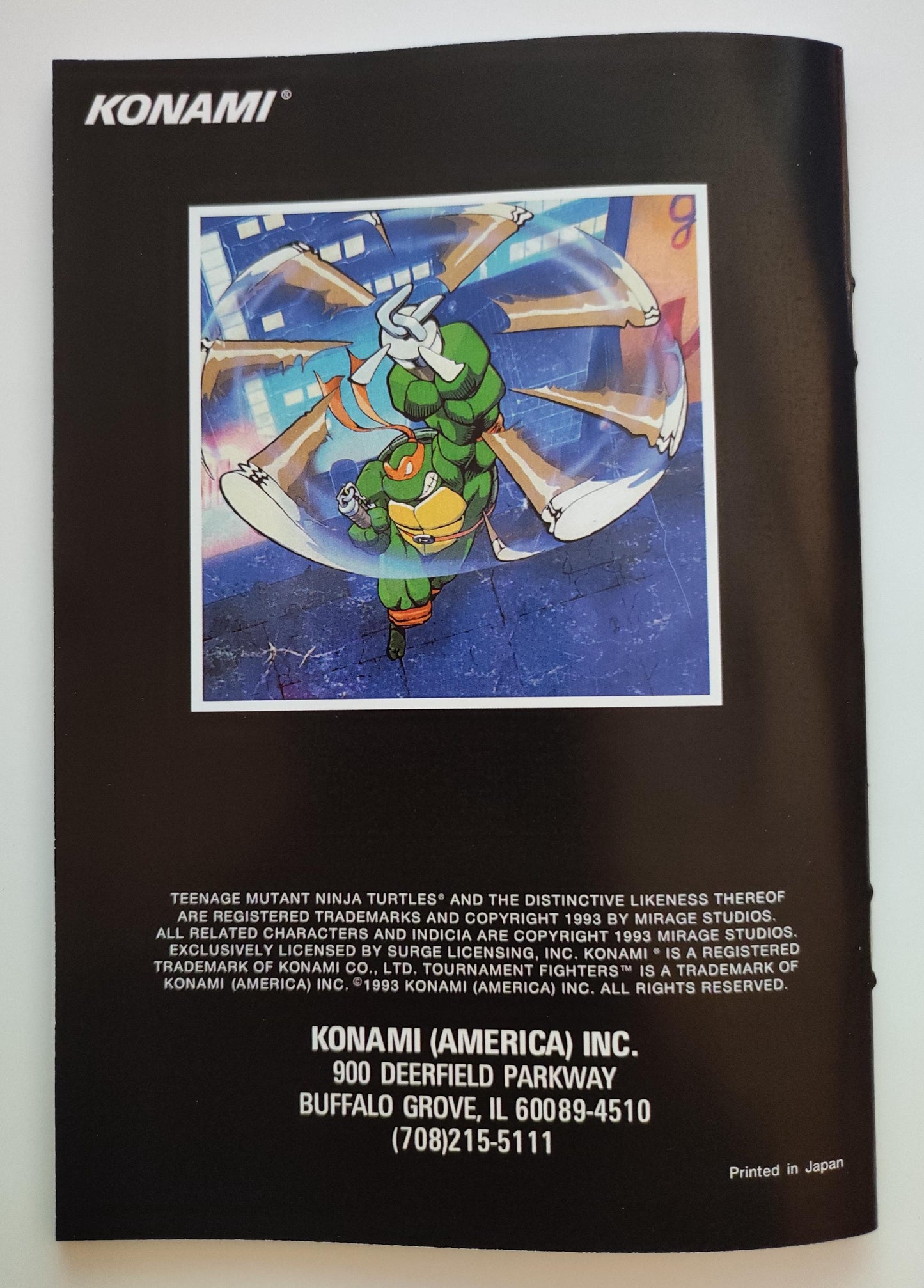 Notice Teenage Mutant Hero Turtles: Tournament Fighters SNES - Anglais -