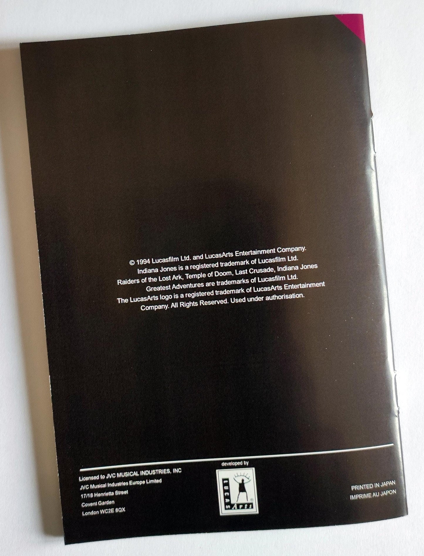 Notice Indiana Jones' Greatest Adventures SNES - Français -