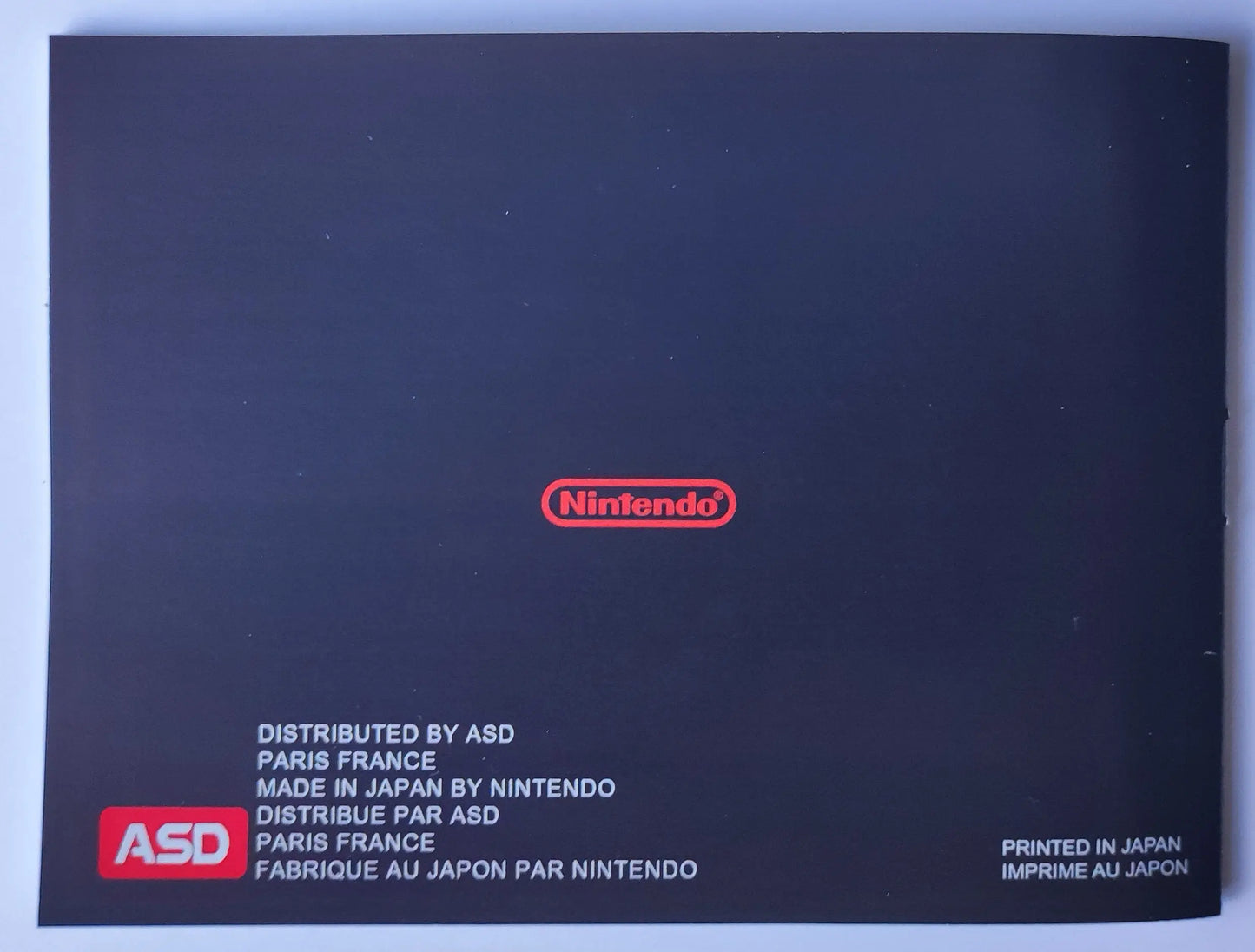 Notice Duck Hunt- ASD - NES - Français/Anglais - - RGUNIVERSE STORE