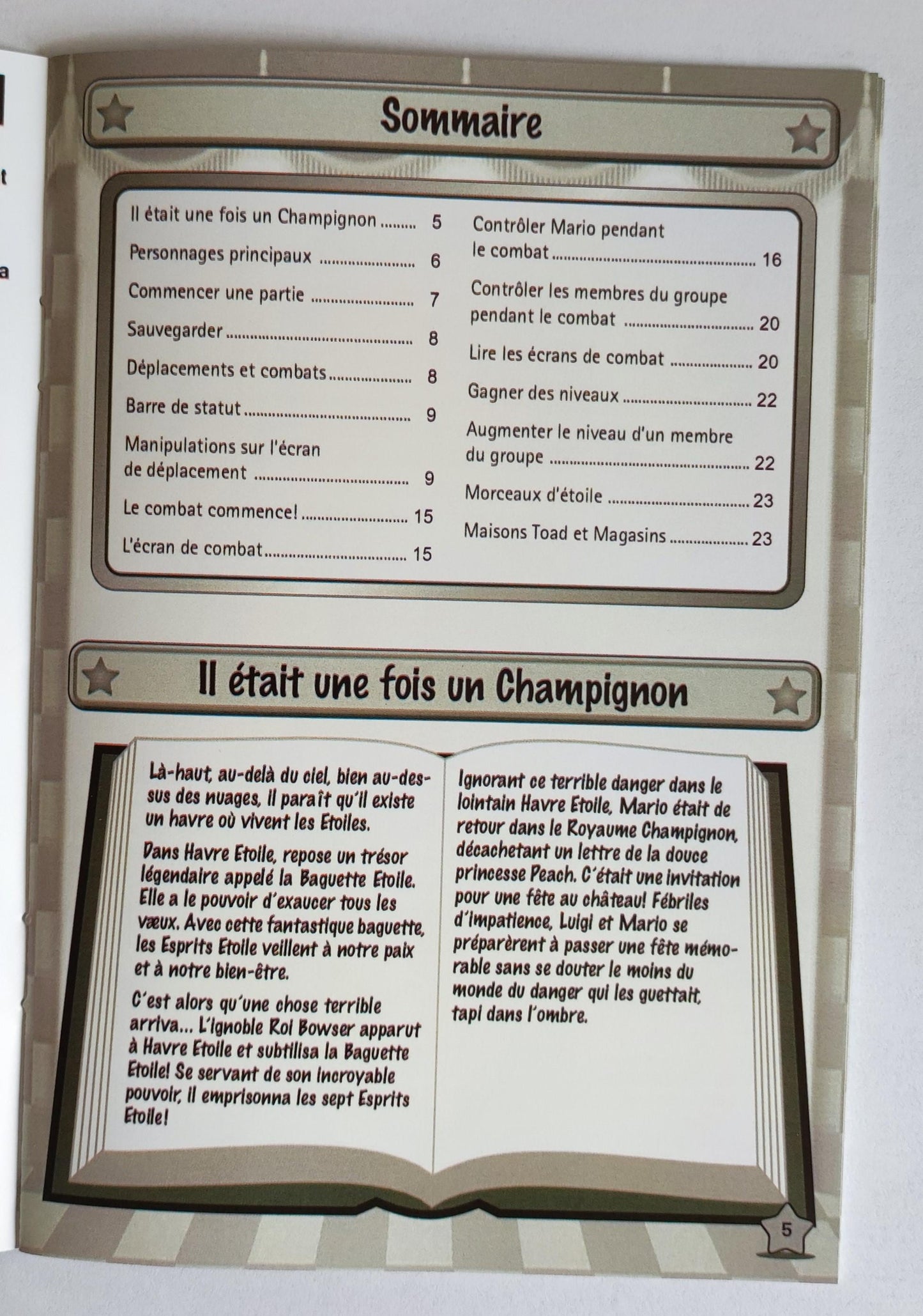 Notice Paper Mario - N64 - Français -