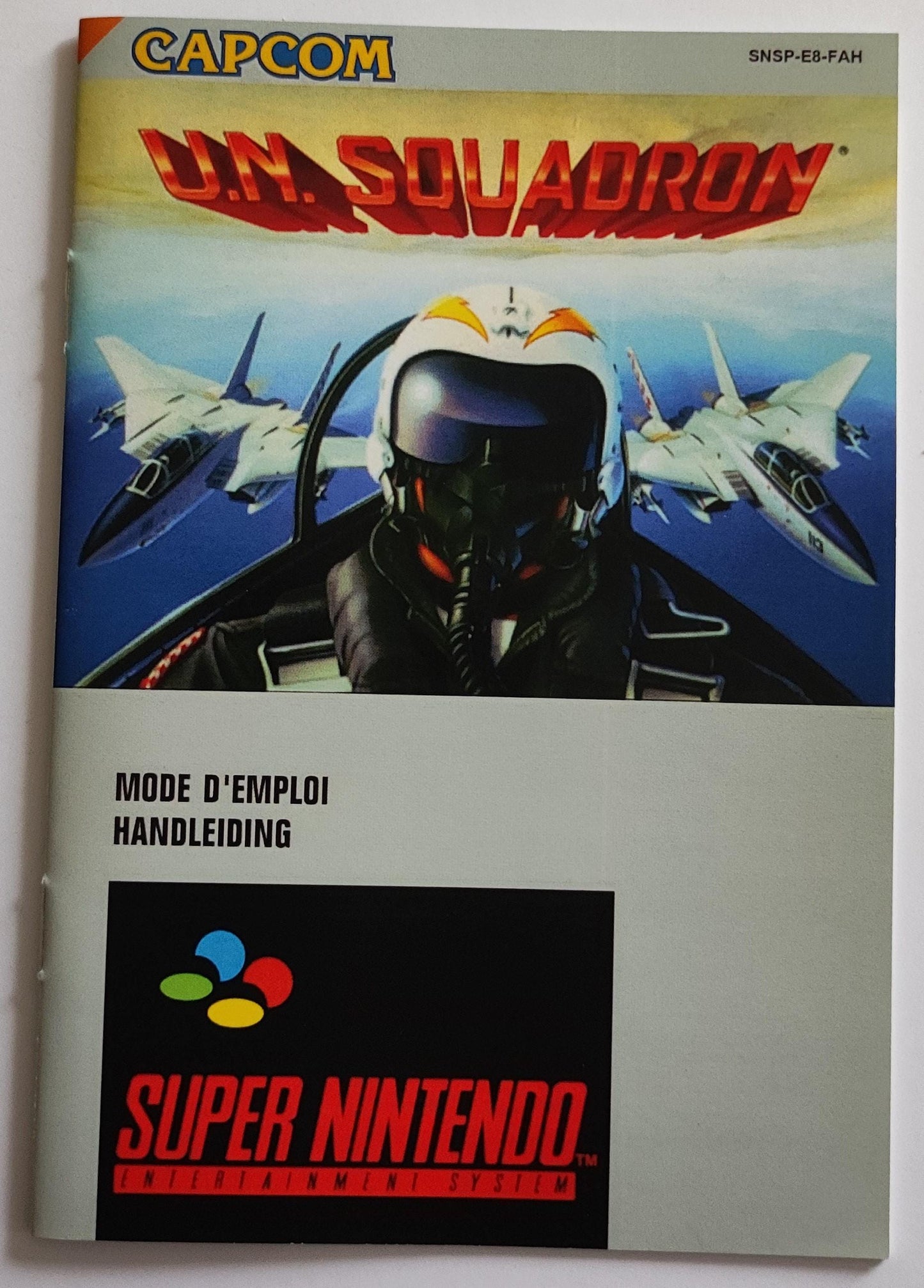 Notice U.N. Squadron SNES - Français -