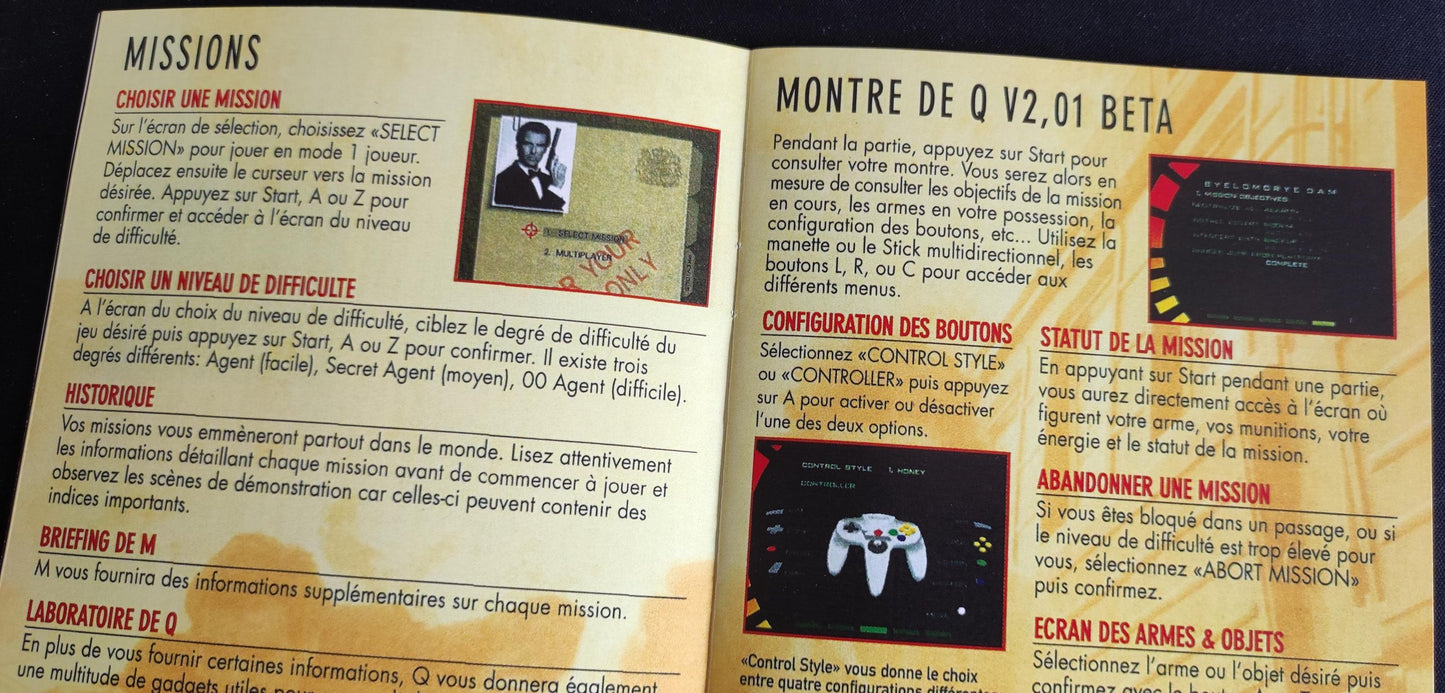 Notice GoldenEye 007 - N64 - Français -