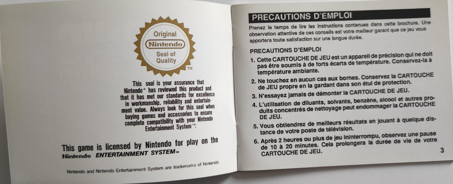 Notice Bionic Commando NES - Français -