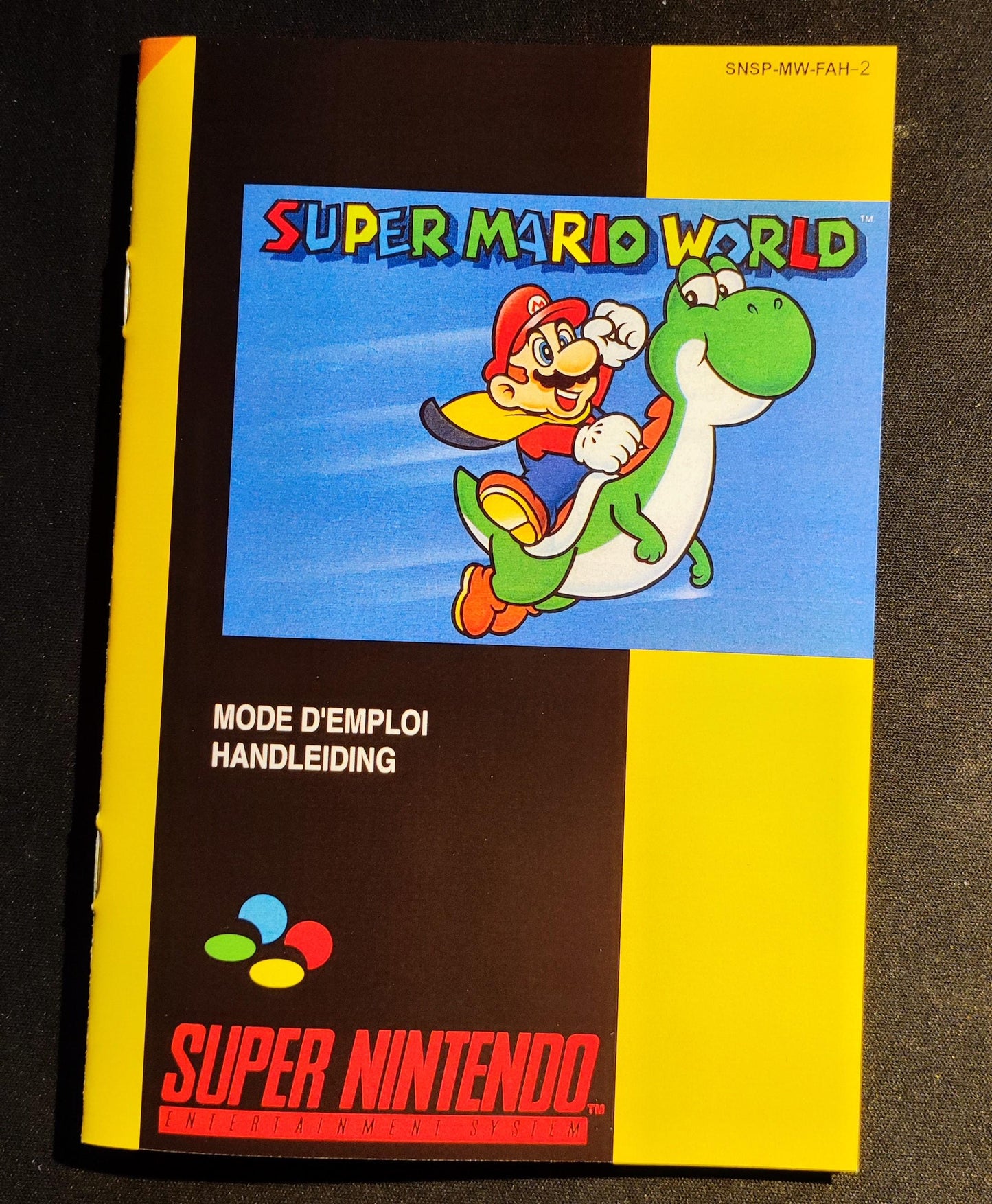 Notice Super Mario World  - SNES - Français -