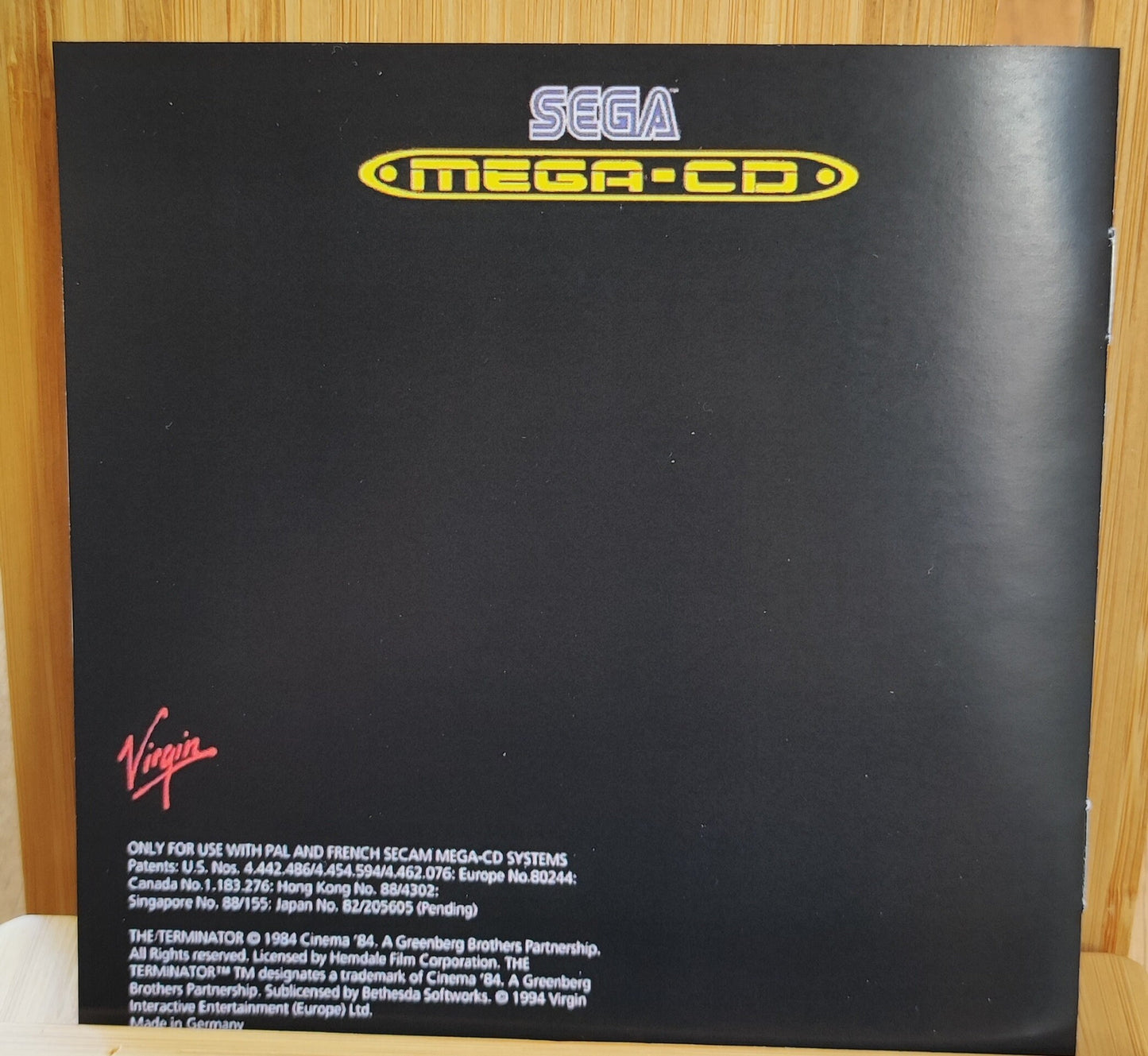 Notice The Terminator Sega MegaCD - Français -