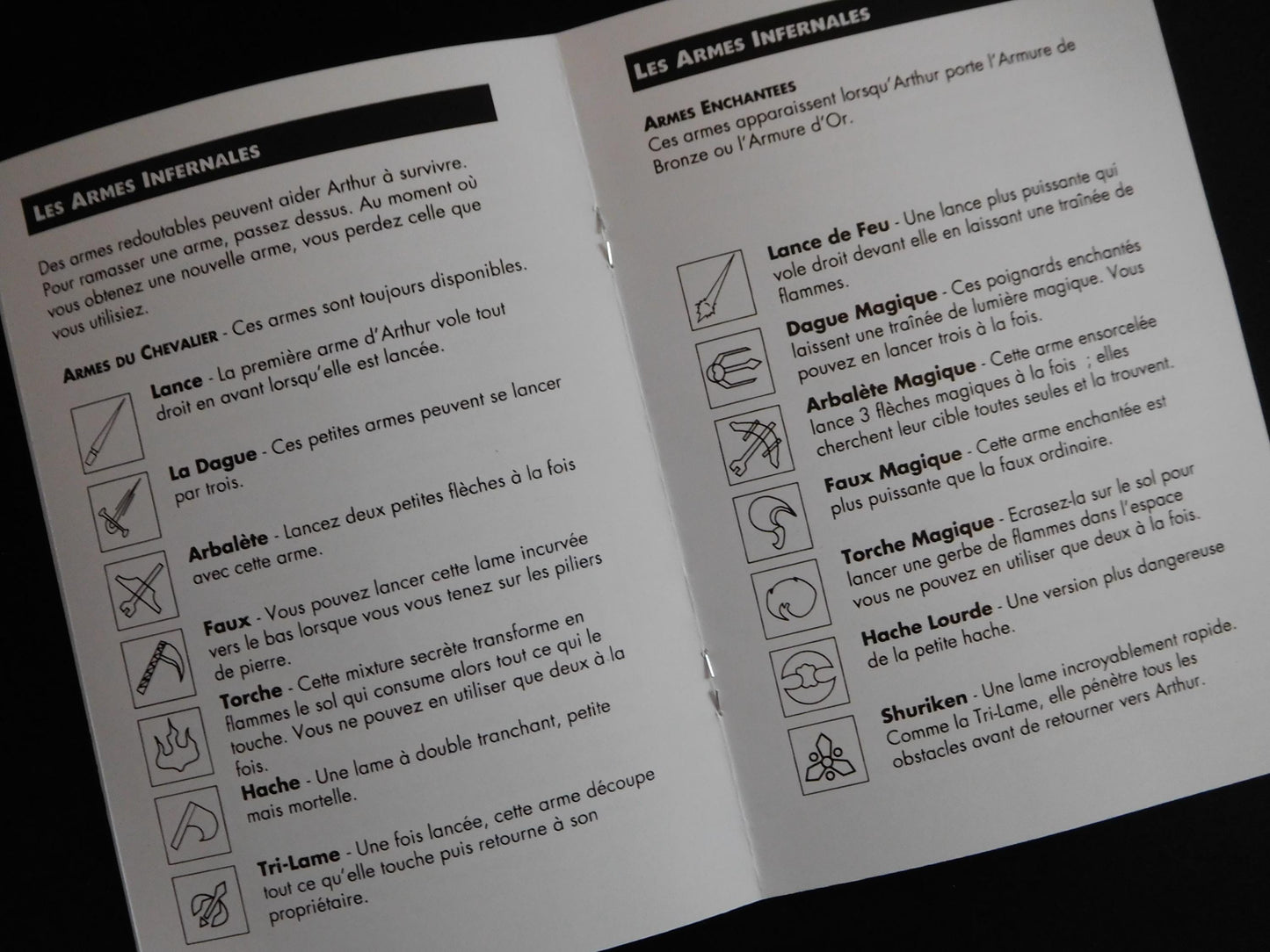 Notice Super Ghouls 'n Ghosts SNES - Français -