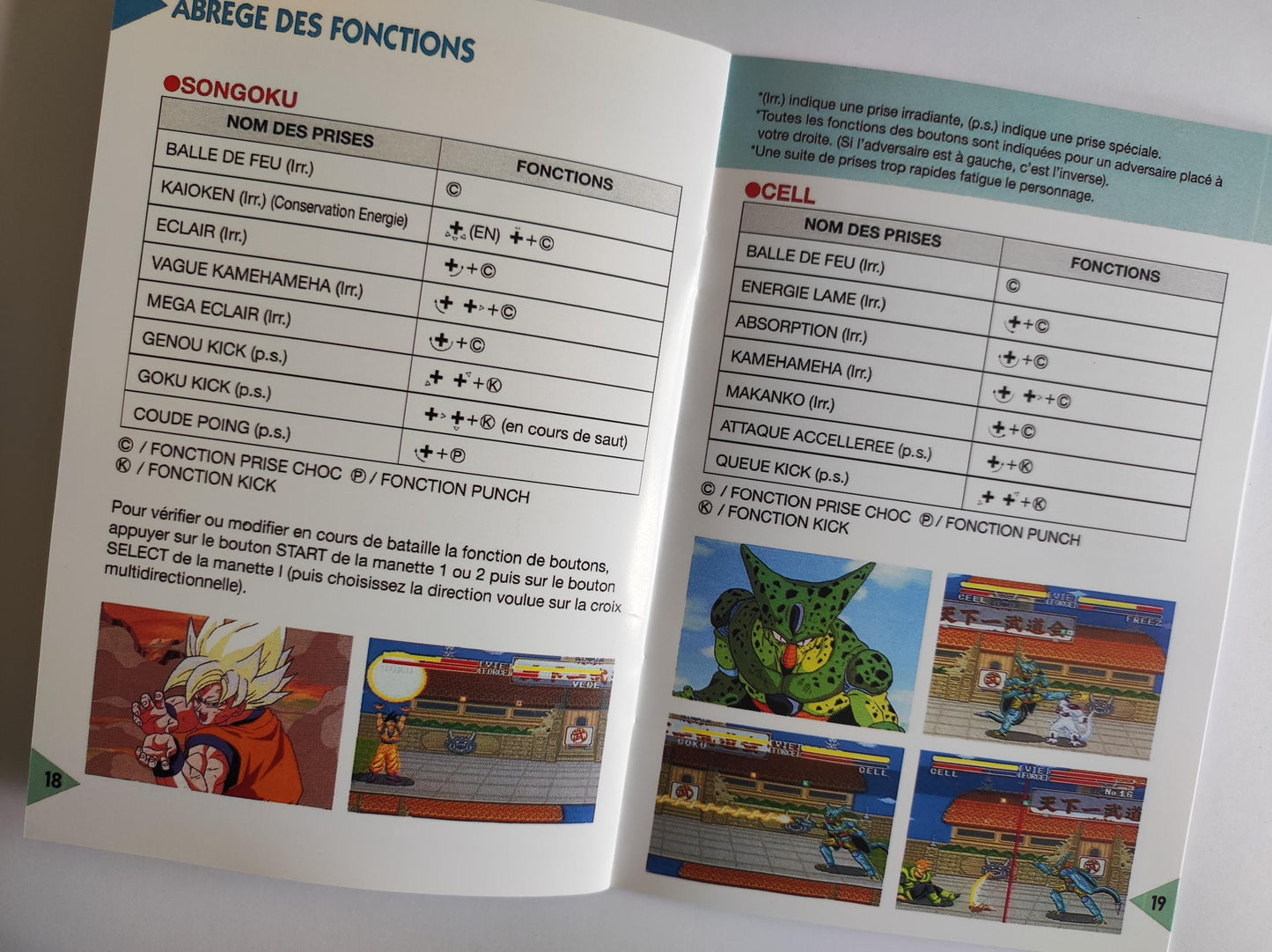 Notice Dragon Ball Z: Super Butoden SNES - Français -