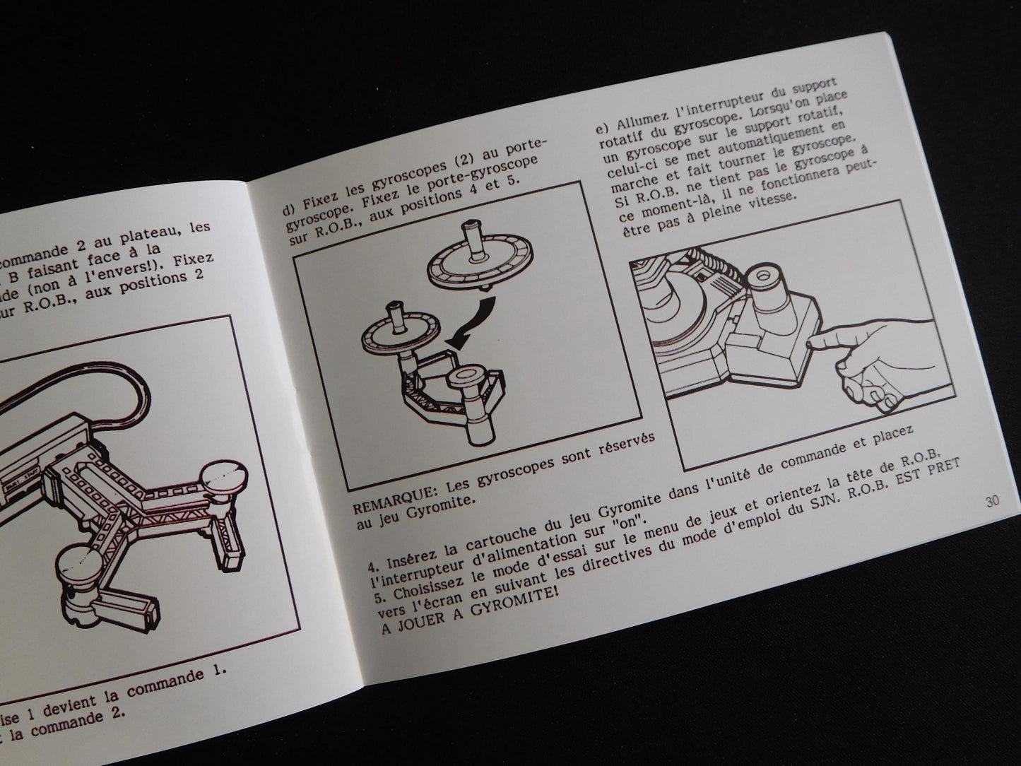 Notice Gyromite - ASD - NES - Français/Anglais -