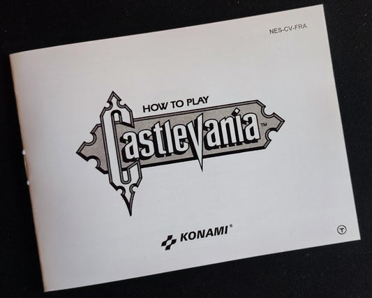 Notice Castlevania NES - Français -