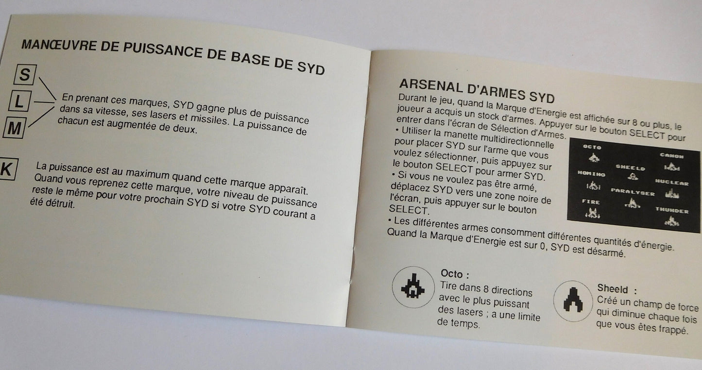 Notice Alpha Mission NES - Français -