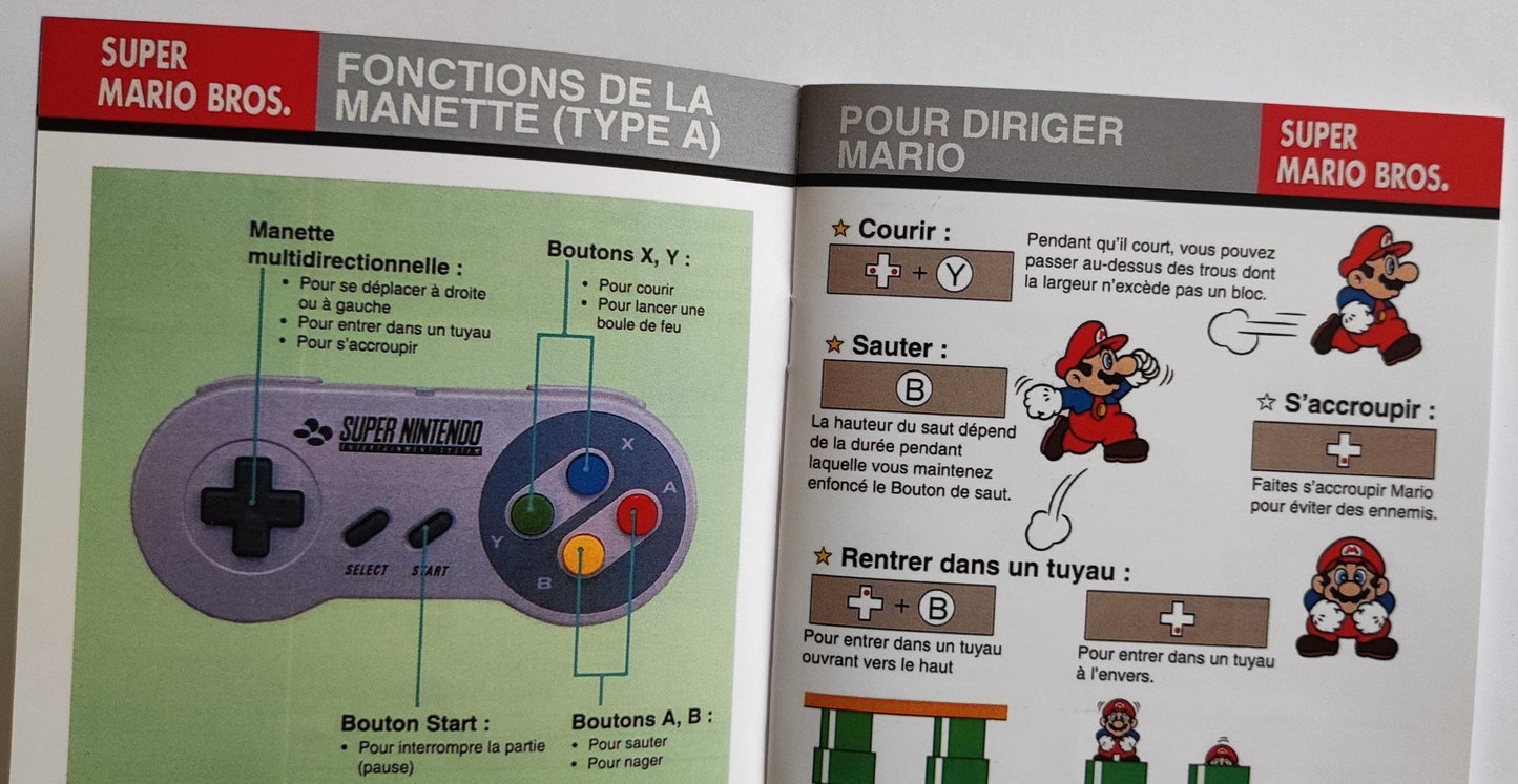 Notice Super Mario All-Stars SNES - Français -