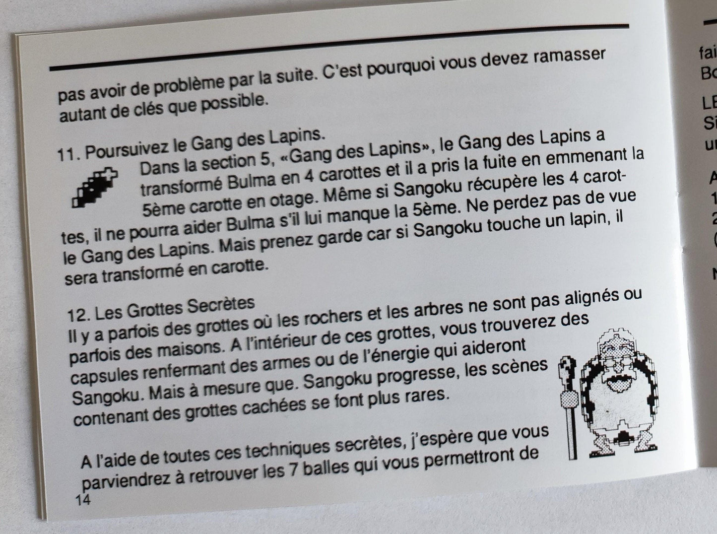 Notice Dragon Ball : Le Secret du dragon - NES - Français -