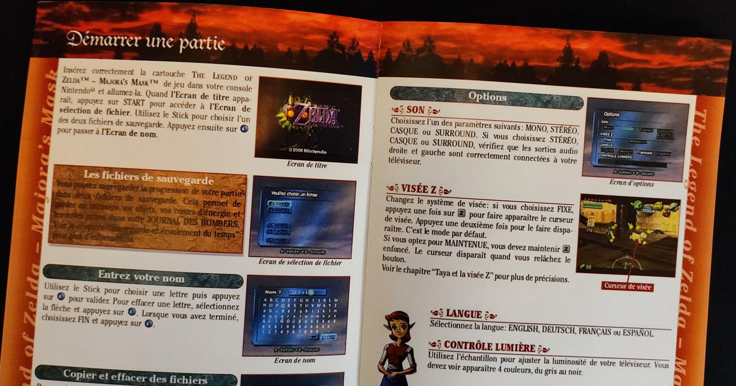 Notice The Legend of Zelda: Majora's Mask - N64 - Français -