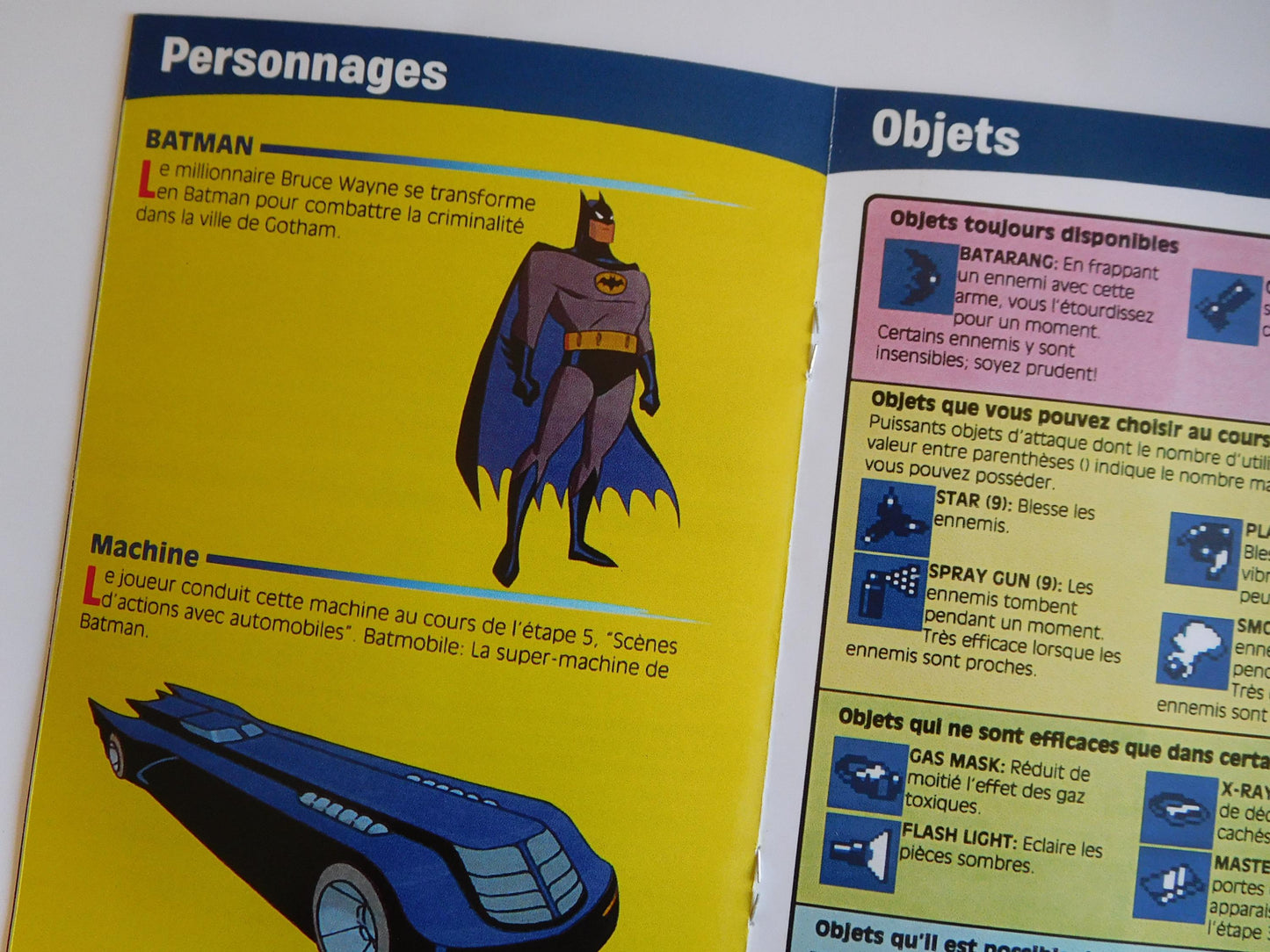 Notice The Adventures of Batman & Robin - SNES - Français -
