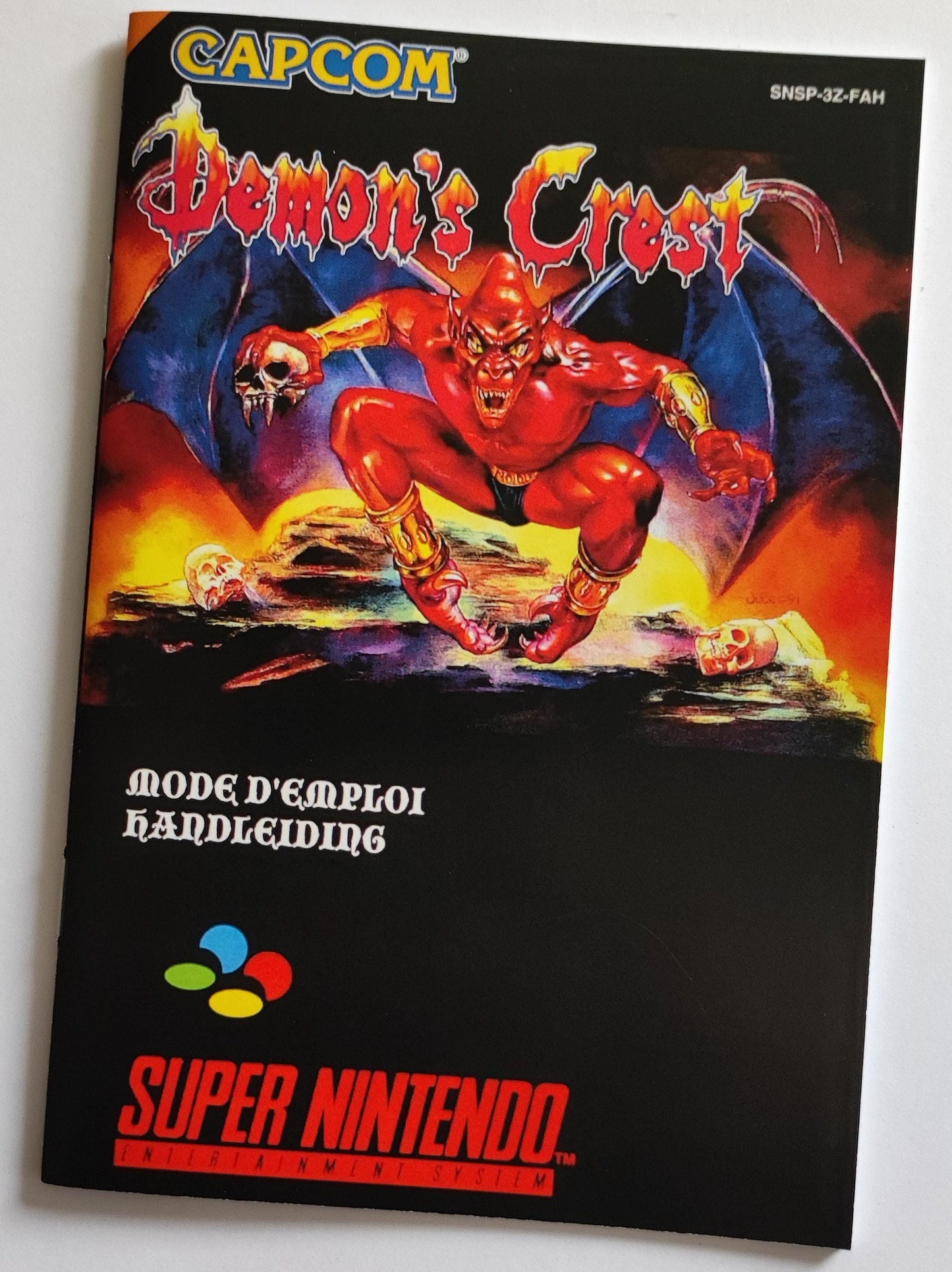 Notice Demon's Crest SNES - Français -