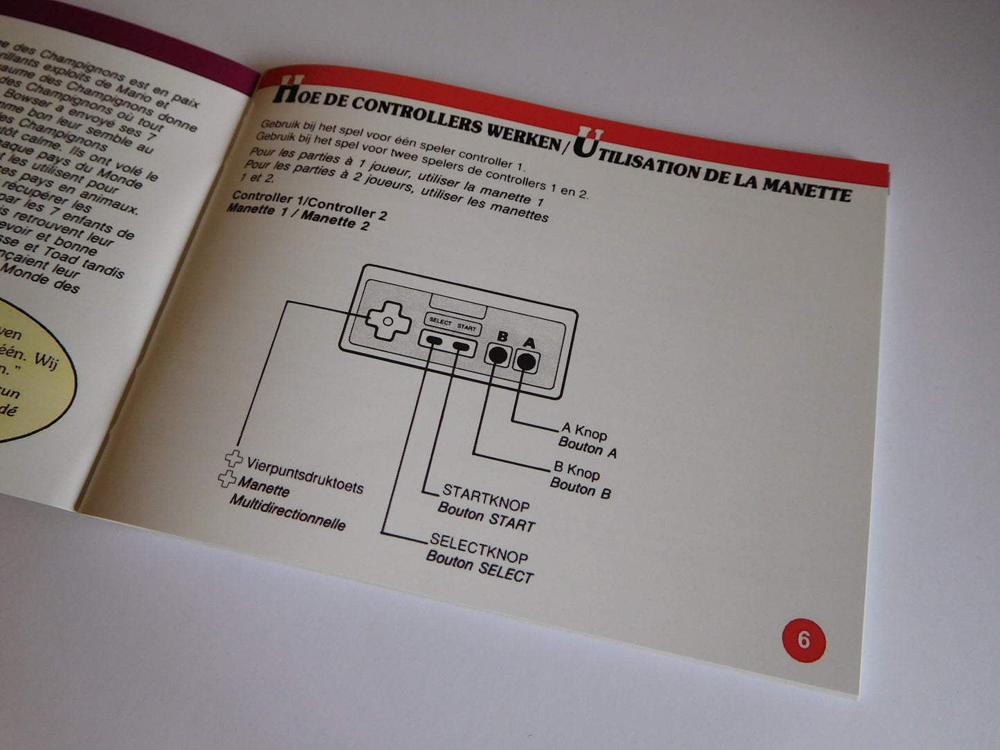 Notice Super Mario Bros. 3 - NES - Français / Néerlandais -