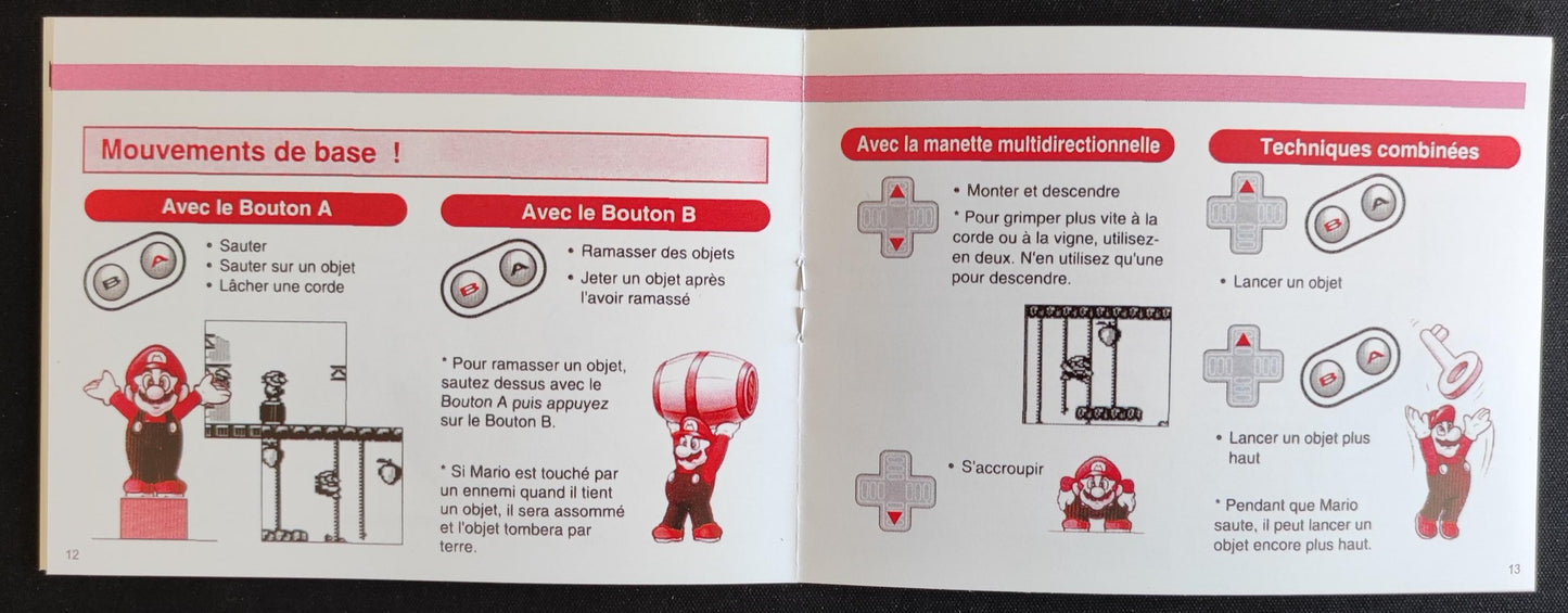 Notice Donkey Kong - Game Boy - Français -