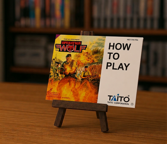 Capture d'écran de la notice d'utilisation Operation Wolf pour NES en français, par RGUNIVERSE STORE.