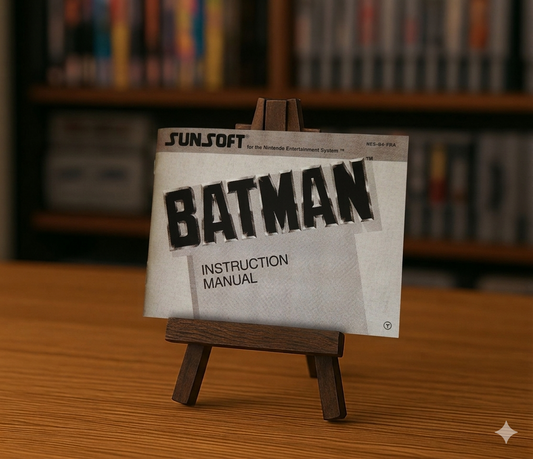 Jeu vidéo Batman : The Video Game NES en français, images de la couverture du jeu rétro pour console Nintendo NES.