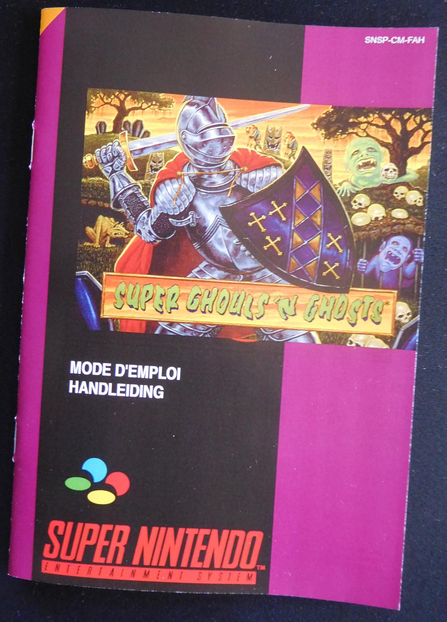 Notice Super Ghouls 'n Ghosts SNES - Français -