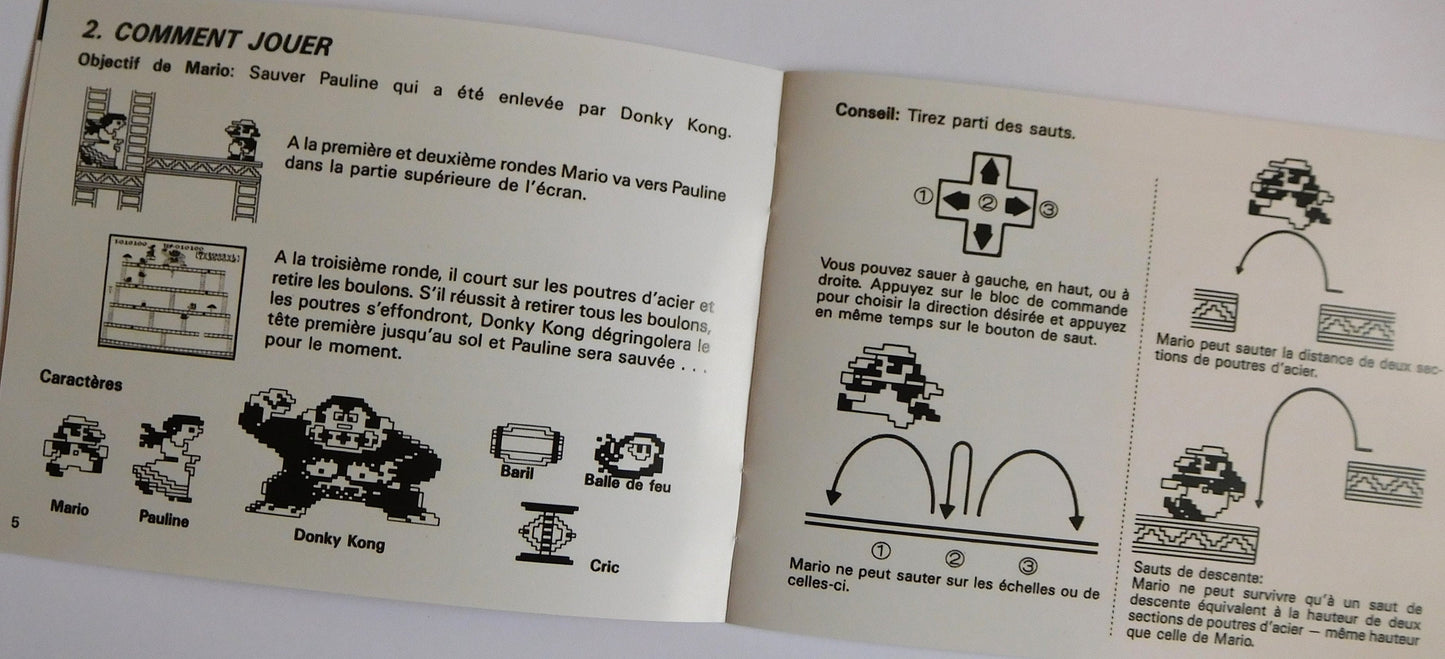 Notice Donkey Kong Classics NES - Français -