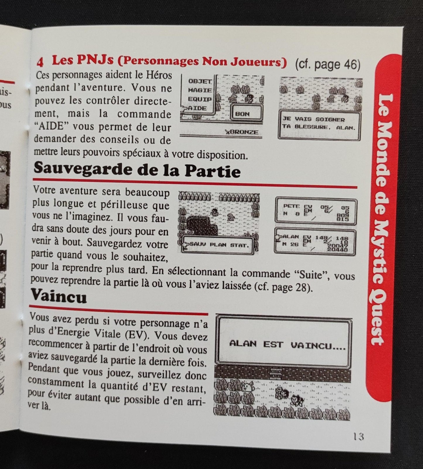 Notice Mystic Quest - Game Boy - Français -