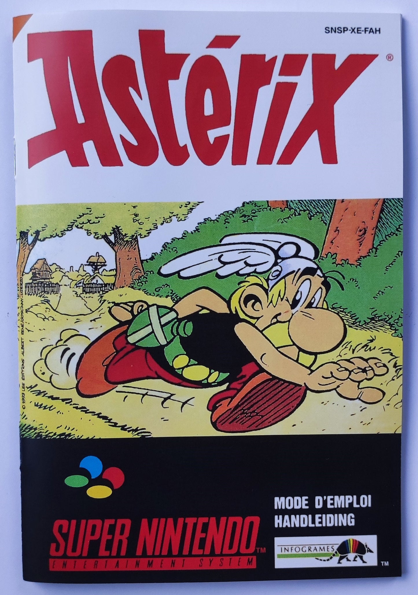 Notice Astérix SNES - Français -
