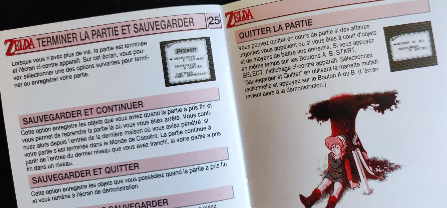 Notice The Legend of Zelda: Link's Awakening - Game Boy - Français -