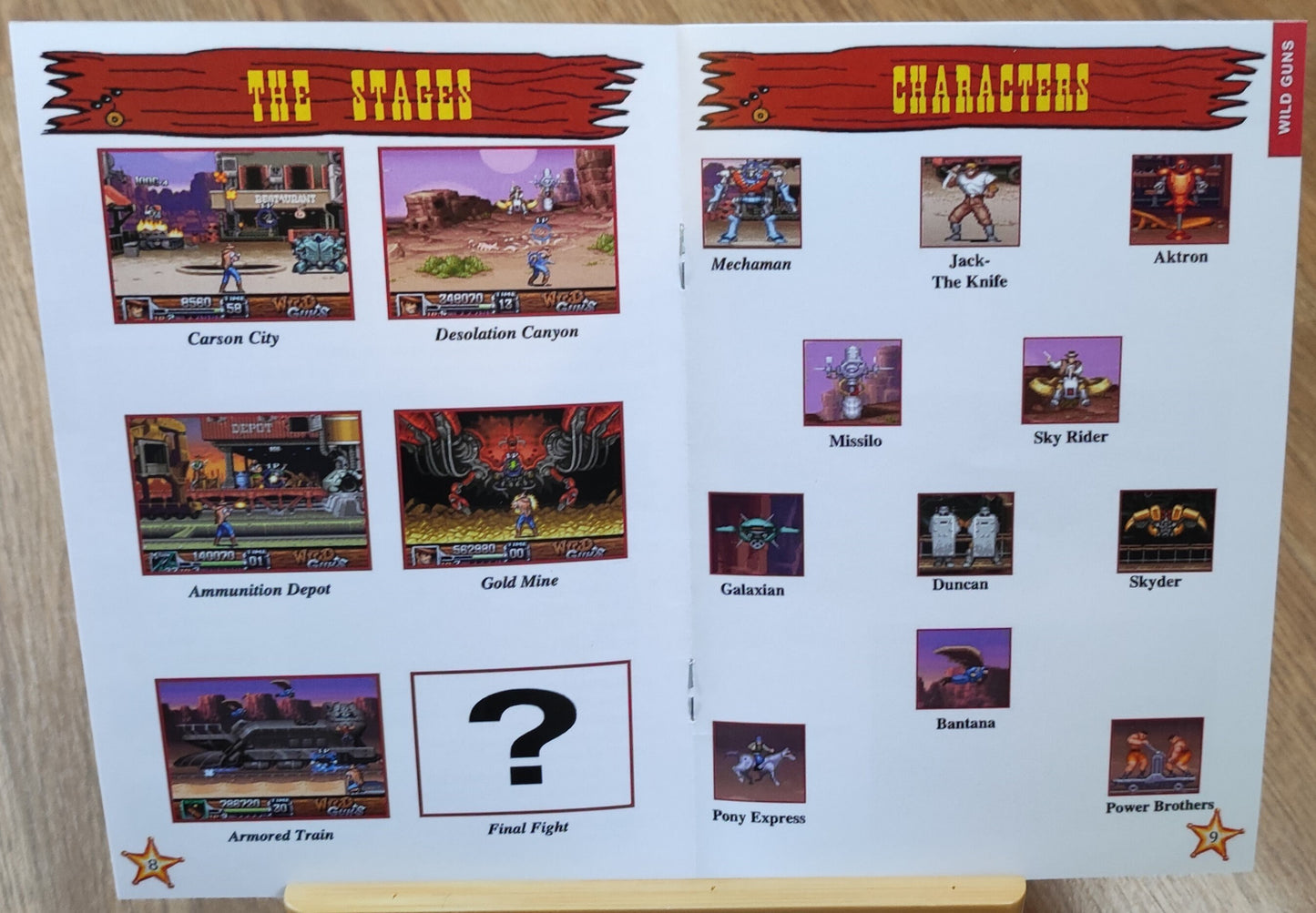 Notice Wild Guns SNES - Français -