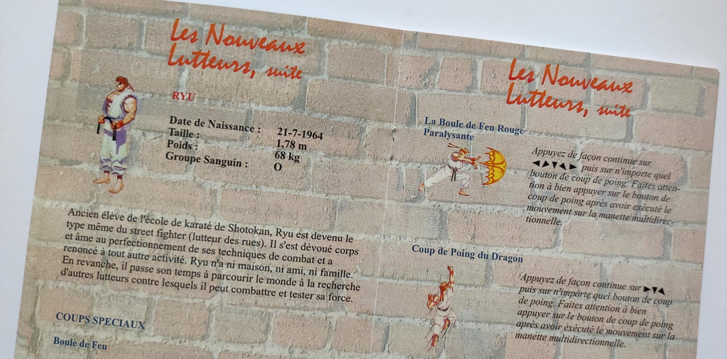 Notice Super Street Fighter II: The New Challengers SNES - Français -