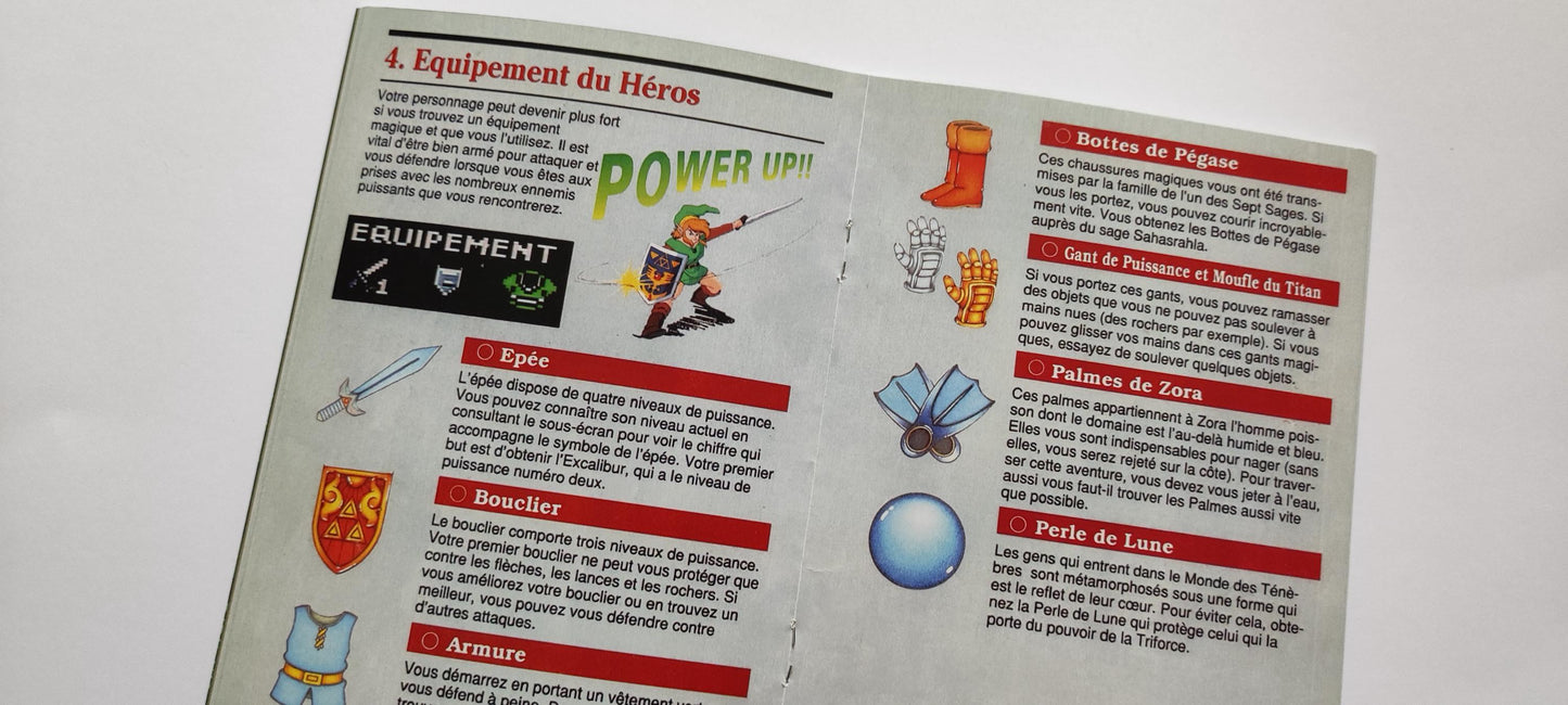 Notice The Legend of Zelda : A Link to the Past SNES - Français -