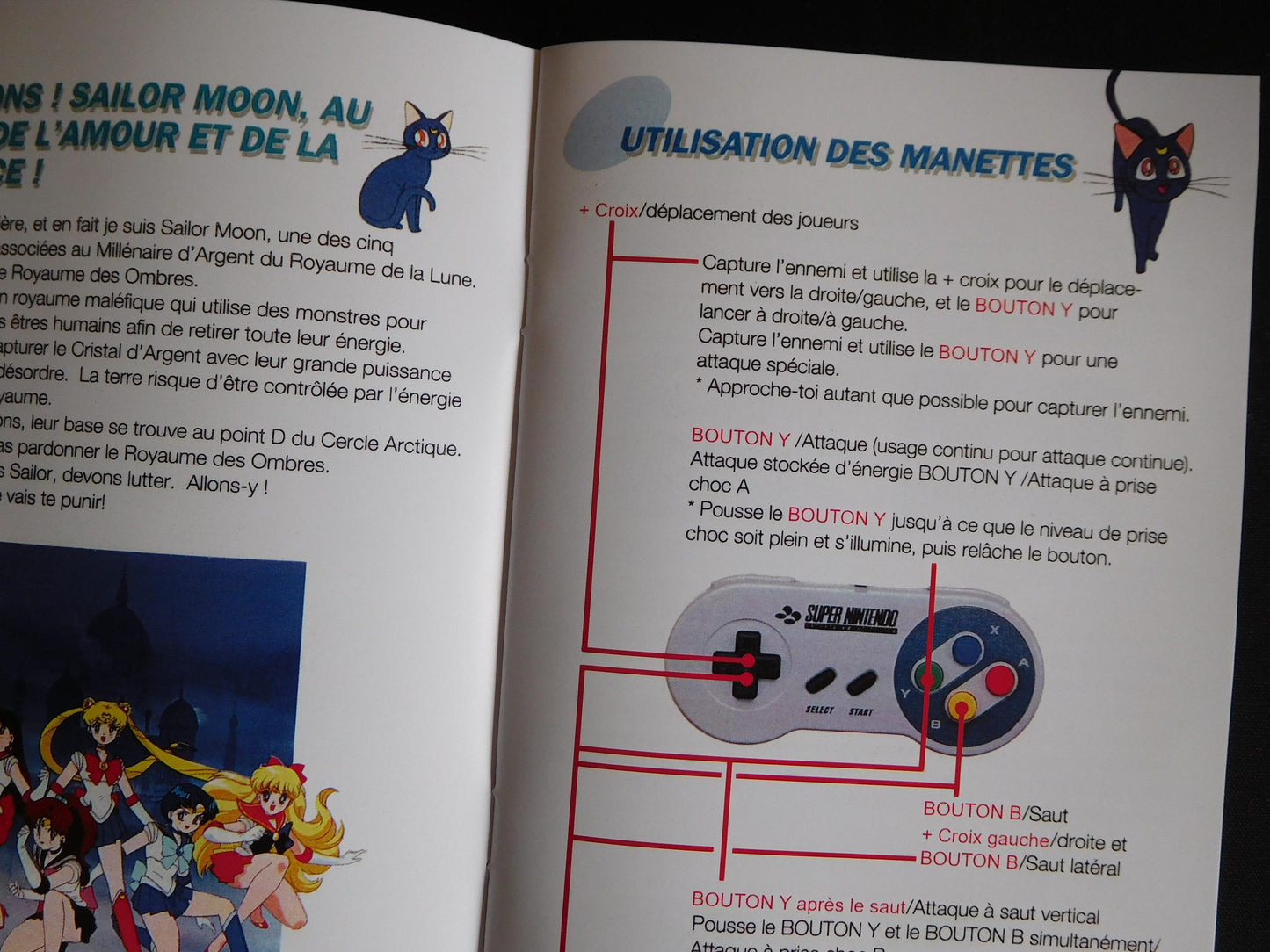 Notice Sailor Moon SNES - Français -