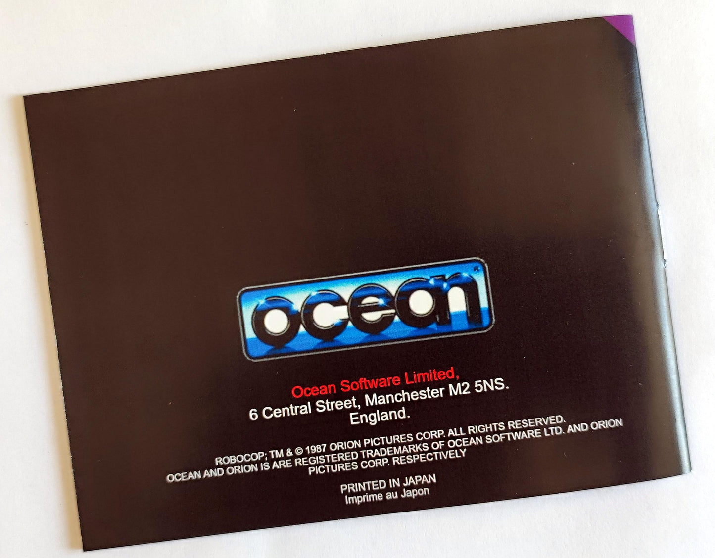 Notice RoboCop NES - Français -