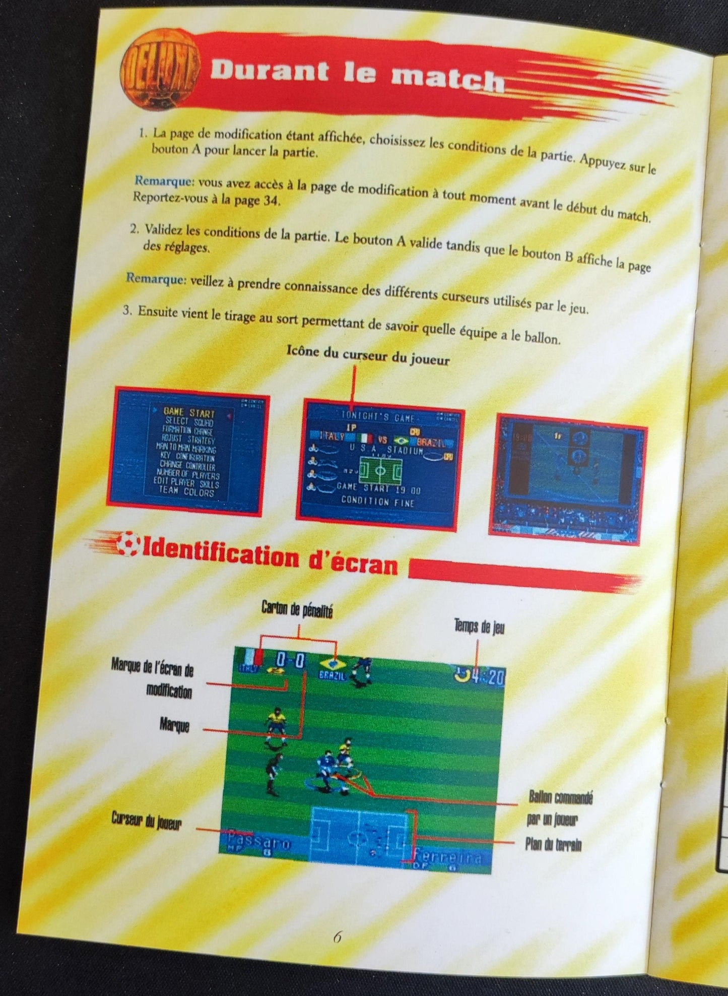 Notice International Superstar Soccer Deluxe - SNES - Français -