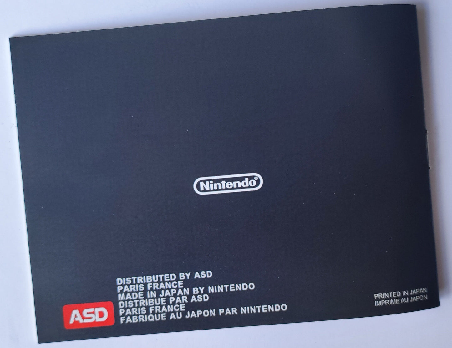 Notice Donkey Kong- ASD - NES - Français/Anglais -