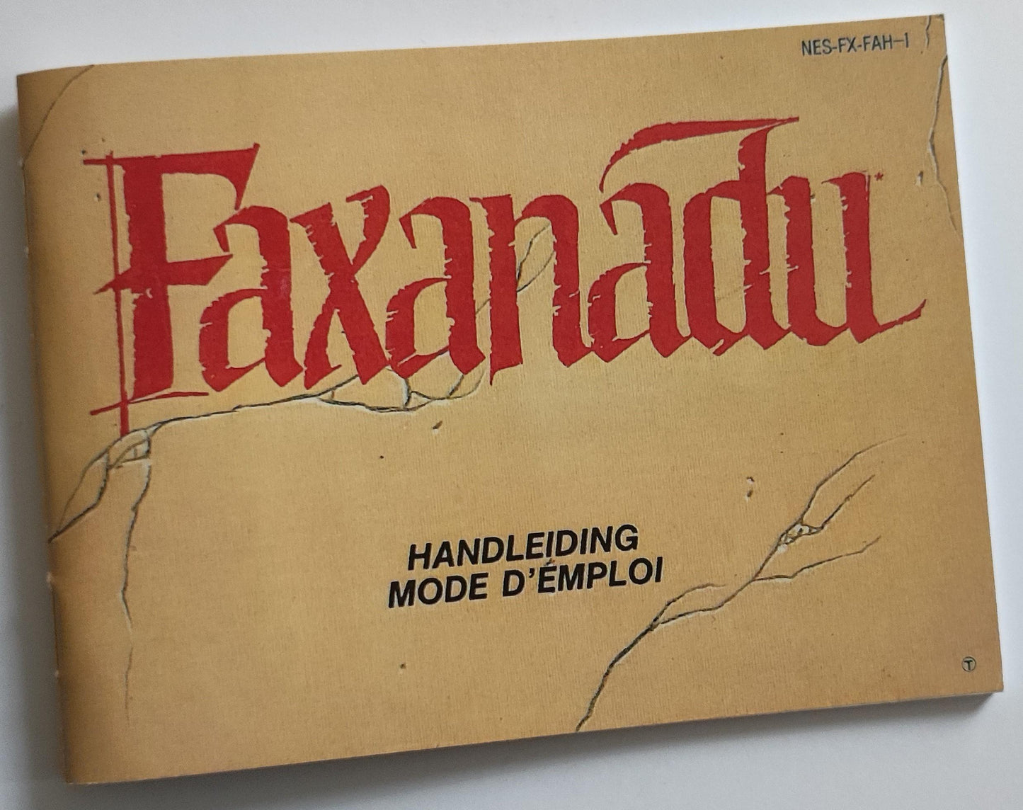 Notice Faxanadu - NES - Français / Néerlandais -