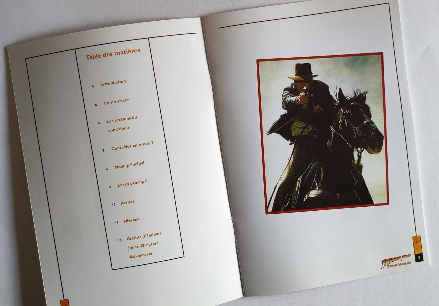 Notice Indiana Jones' Greatest Adventures SNES - Français -