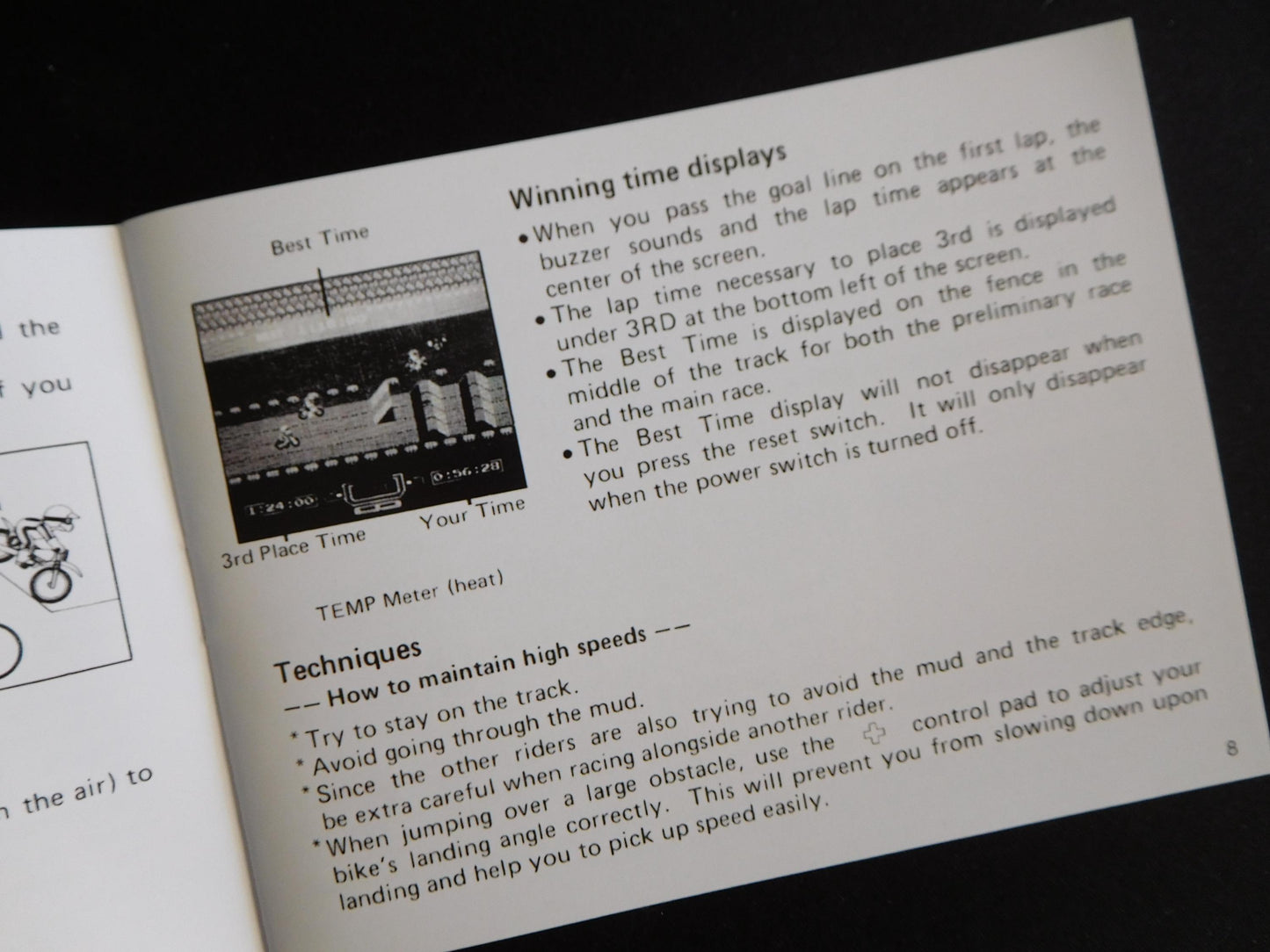 Notice Excitebike - ASD - NES - Français/Anglais -