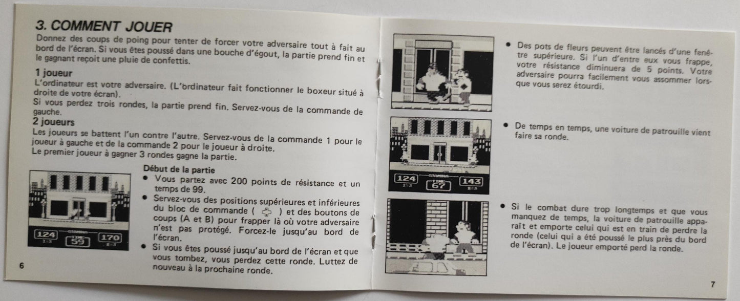 Notice Urban Champion - FAH - NES - Français -