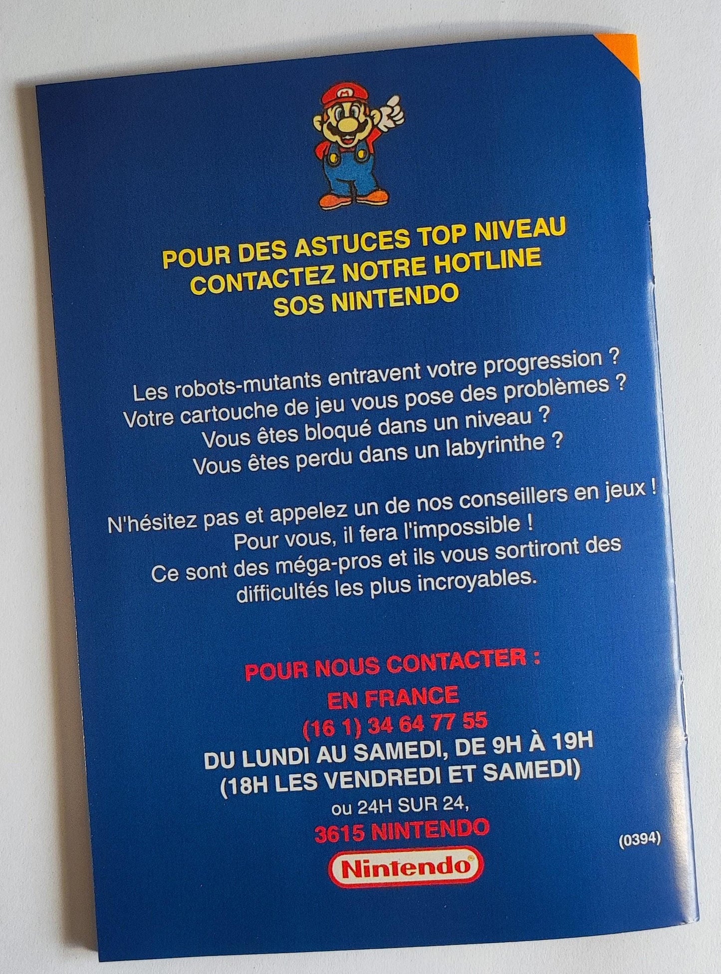 Notice Super R-Type SNES - Français -
