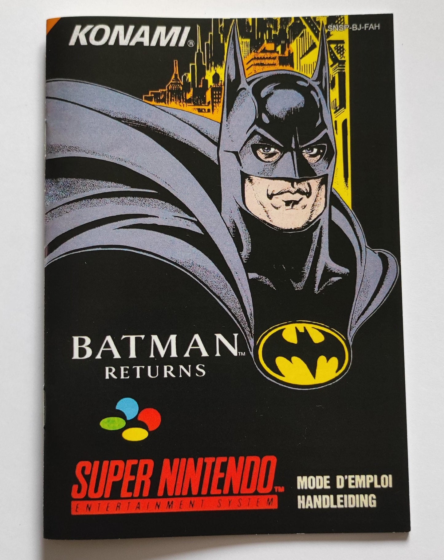 Notice Batman Returns SNES - Français -