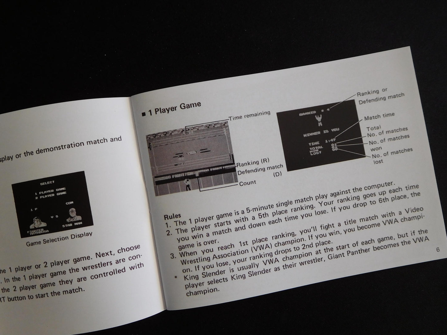 Notice Pro Wrestling - ASD - NES - Français/Anglais -