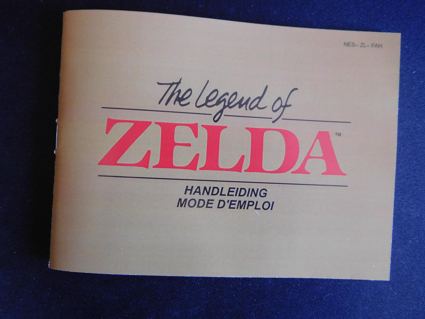 Notice The Legend of Zelda - NES - Français / Néerlandais -