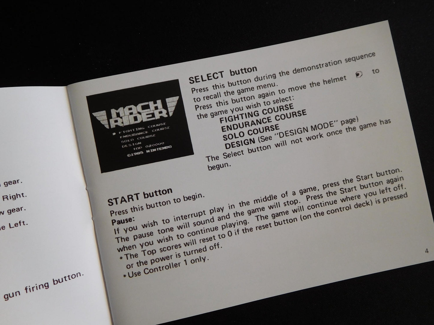 Notice Mach Rider - ASD - NES - Français/Anglais -