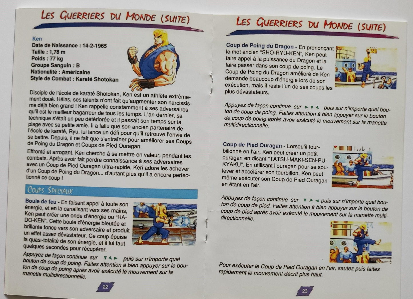 Notice Street Fighter II Turbo SNES - Français -