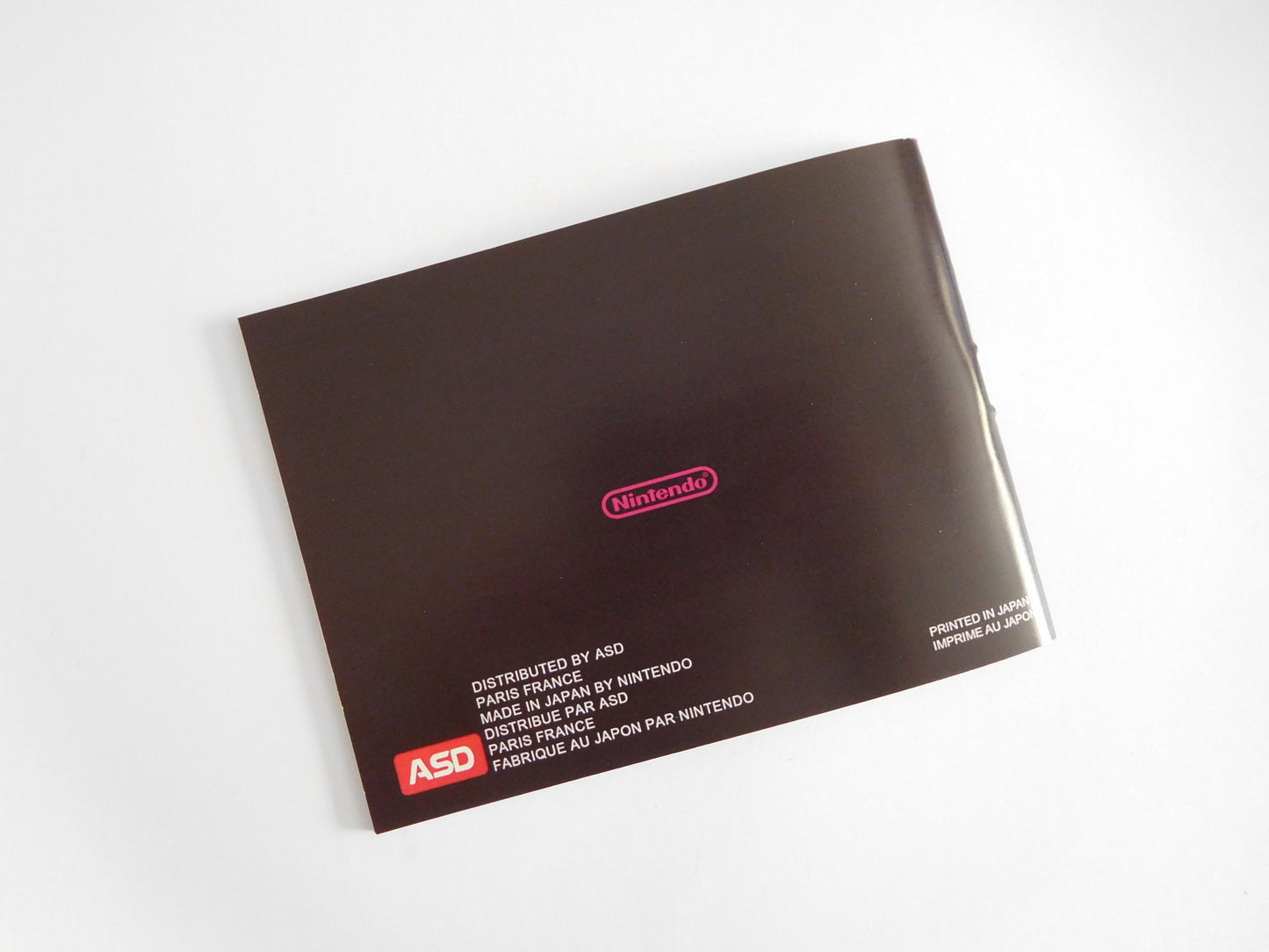 Notice Gyromite - ASD - NES - Français/Anglais -