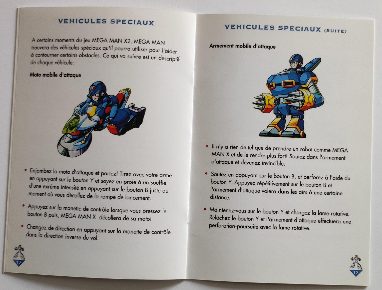 Notice Mega Man X2 SNES - Français -